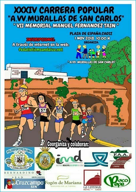 Carrera Popular Murallas de San Carlos 2018