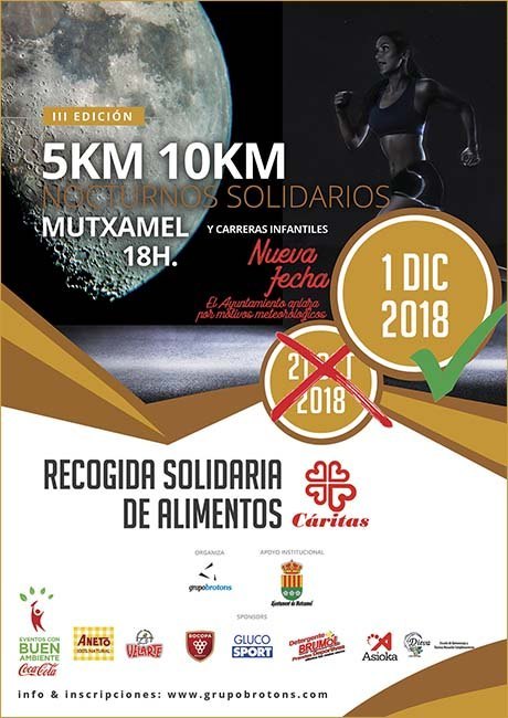 5 Km y 10 Km Nocturnos Solidarios de Mutxamel 2018