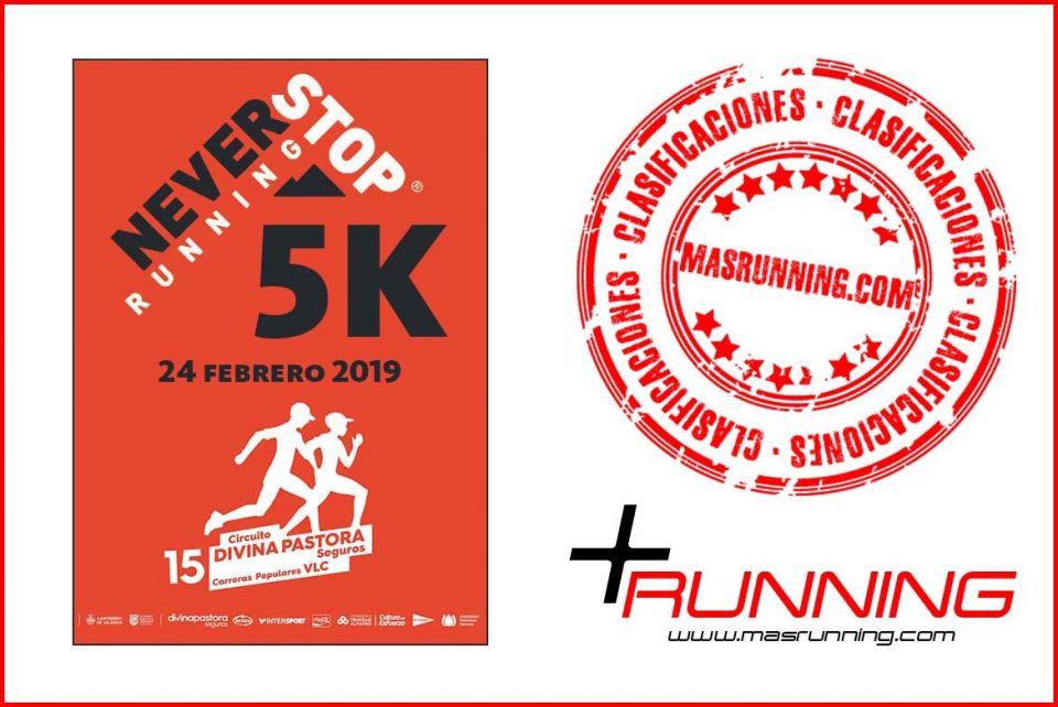 resultados Never Stop Running Valencia 2019